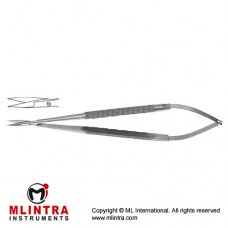 Micro Scissor Round Handle - Straight Stainless Steel, 18 cm - 7"